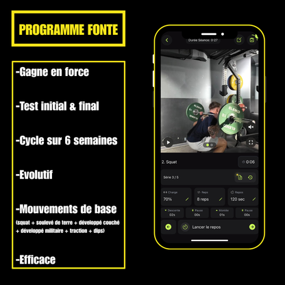 PROGRAMME EFFICACE + PROGRAMME FONTE + APPLICATION